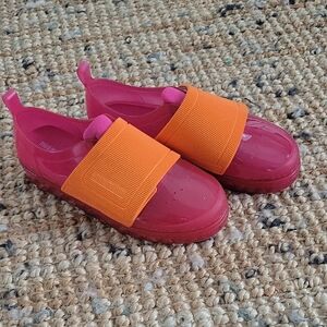Mini Melissa Kids' Pink and Orange Slip-On Shoes